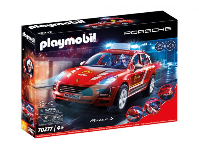 PLAZMOBIL 70277 Porsche Macan S Feuerwehr 04 S