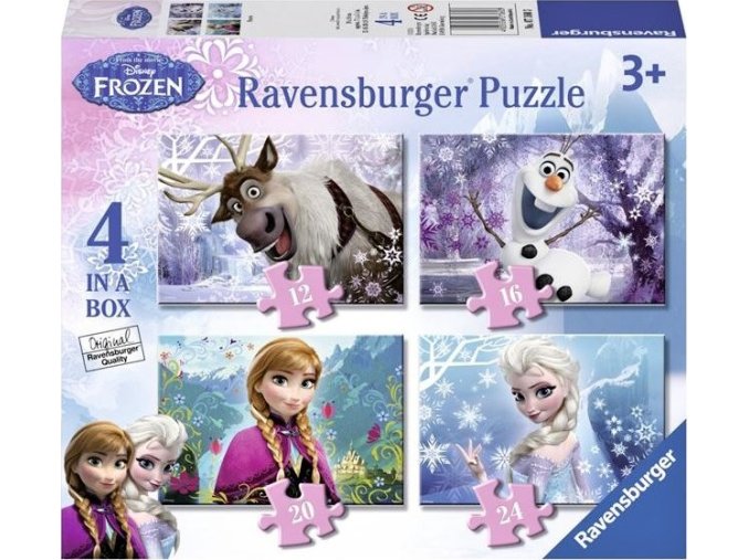 Ravensburger puzzle Ledové království 4 v1 12/16/20/24 dílků