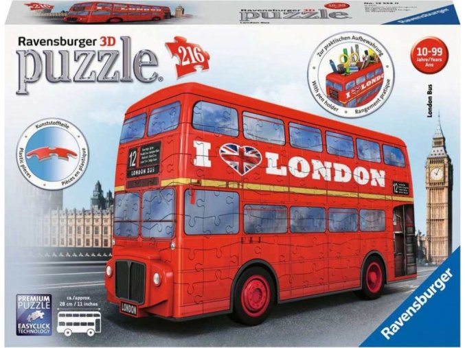 3D Puzzle 12534 Londýnský autobus 216 dílků