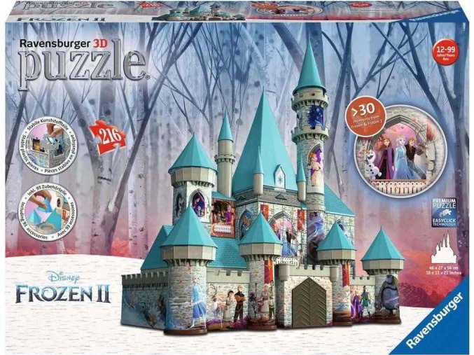 3D Puzzle 11156 Disney Zámek Ledové království 216 dílků