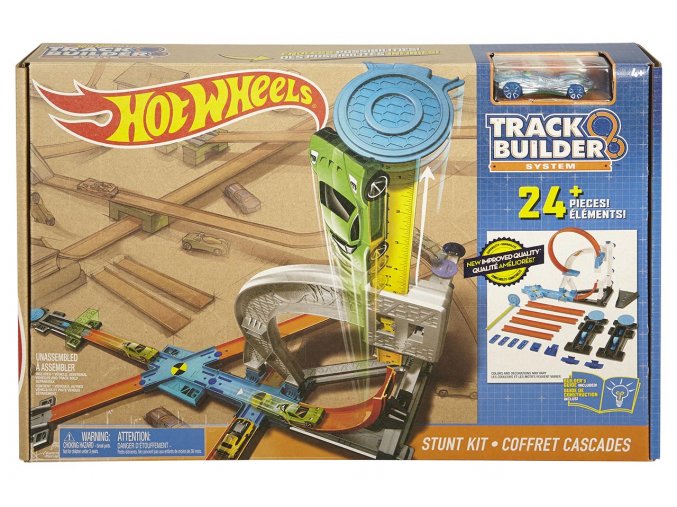 Hot Wheels TRACK BUILDER DRÁHA PRO LIŠÁCKÉ KOUSKY