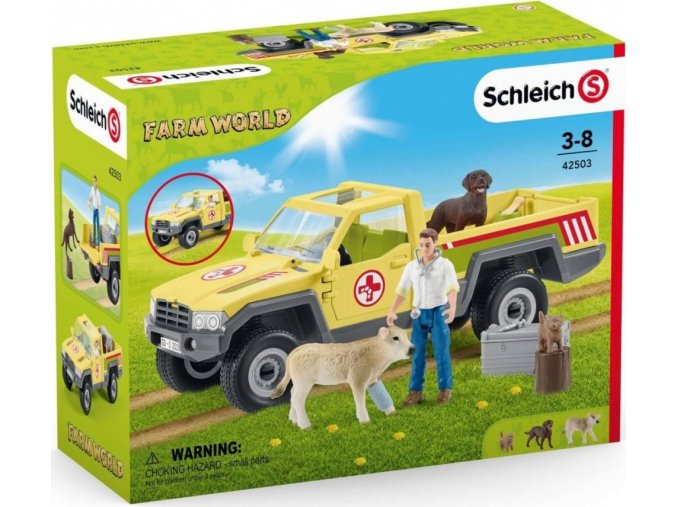 Schleich 42503 Záchranné terénní auto s veterinářem