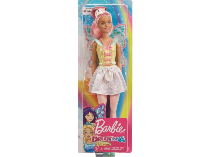 Barbie dreamtopia vila s ruzovymi vlasy 1