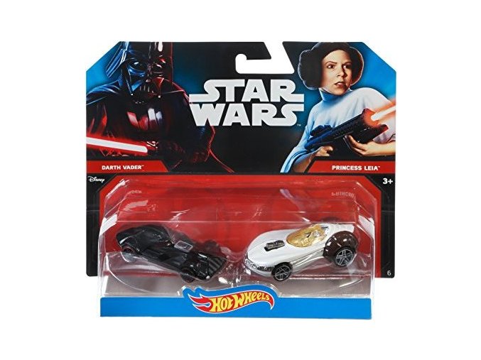 Hot Wheels STAR WARS 2KS ANGLICAK DARTH VADER a PRINCESS LEIA