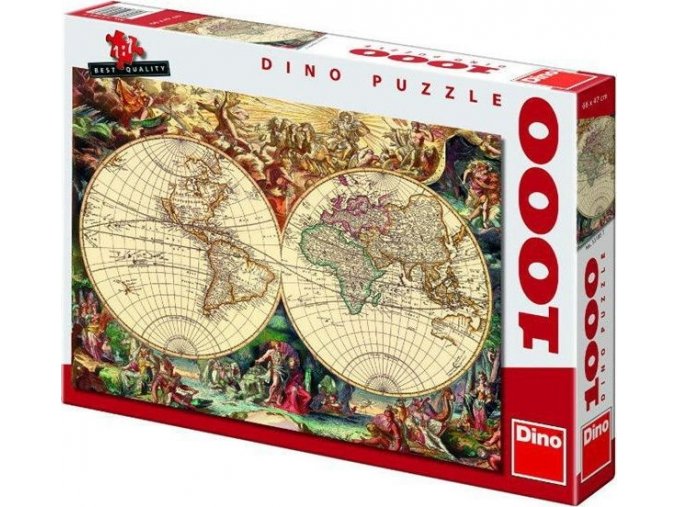 Puzzle Historická mapa světa 1000 dílků