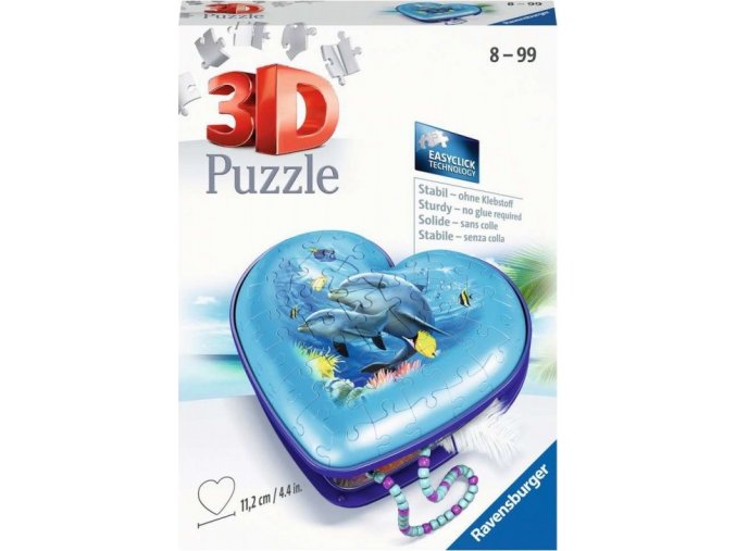 Ravensburger 11172 Puzzle Srdce Podmořský svět 54 dílků