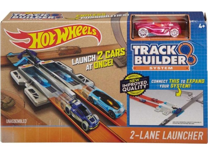 Hot Wheels Track Builder 2 Lane Launcher