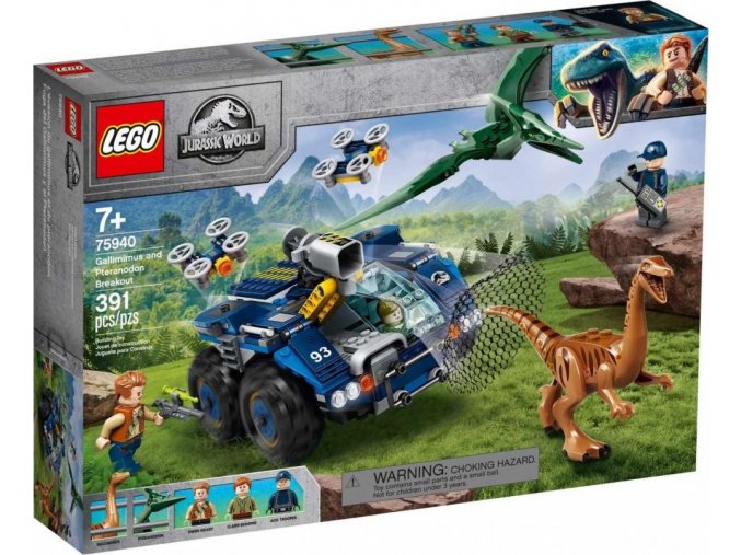 LEGO® Jurassic World 75940 Útěk gallimima a pteranodona