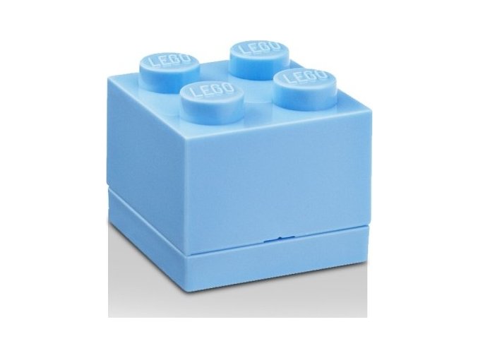 LEGO Mini box 45x45x42 světle modrý