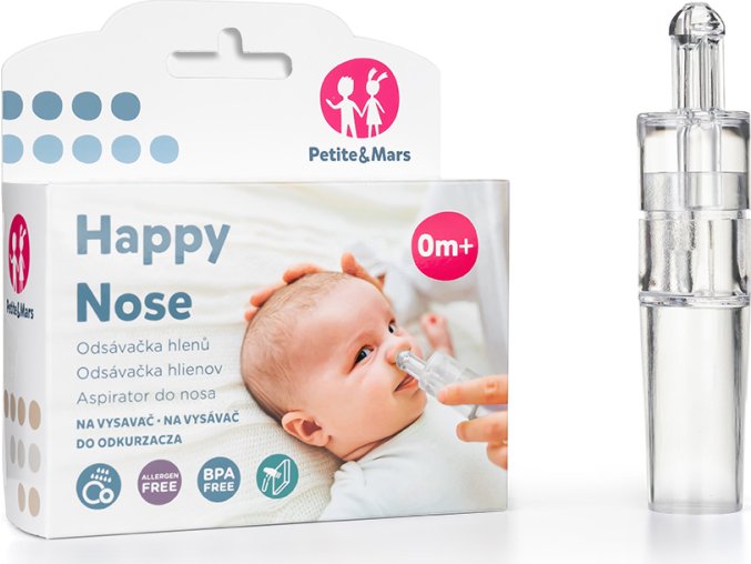 Petite&Mars Odsávačka nosních hlenů na vysavač Happy Nose Petite&Mars 0m+