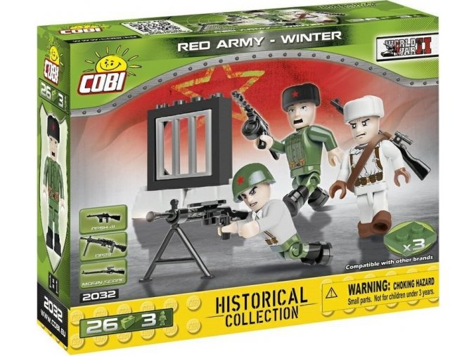 Cobi 2032 SMALL ARMY – 3 figurky s doplňky Sovětská armáda