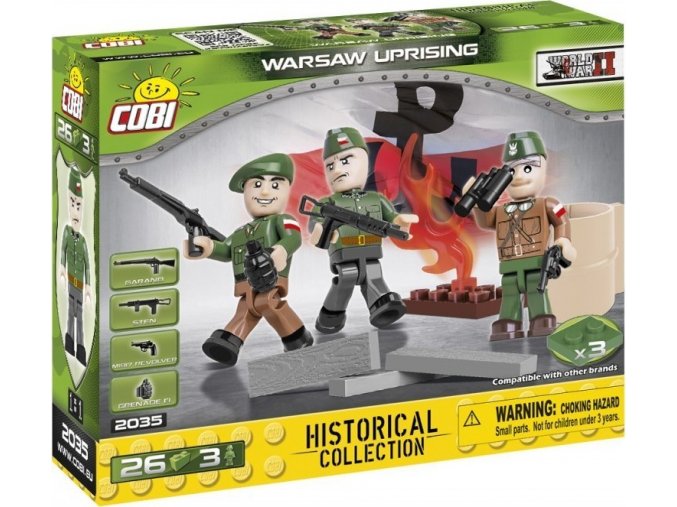 Cobi 2035 SMALL ARMY – 3 figurky s doplňky Varšavské povstání