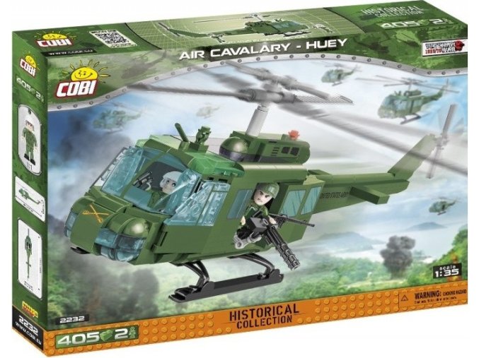 Cobi 2232 Vietnam War Americký vrtulník HUEY Bell UH-1 Iroquois