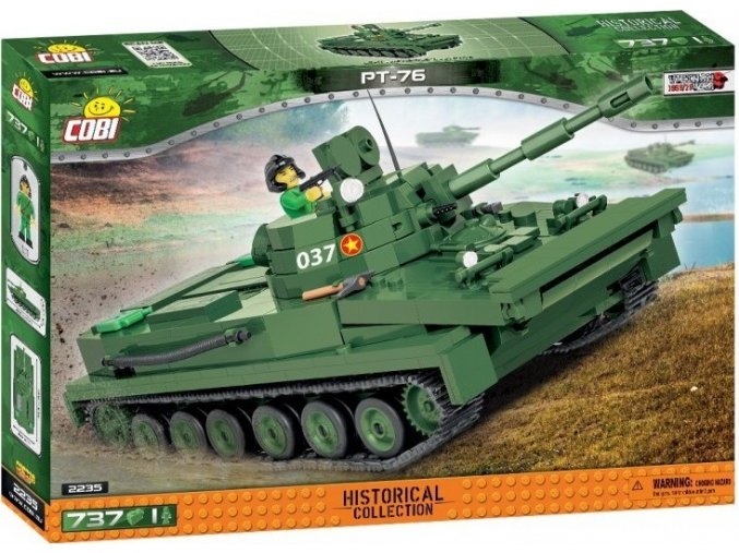 Cobi 2235 Vietnam War Sovětský obojživelný tank PT-76