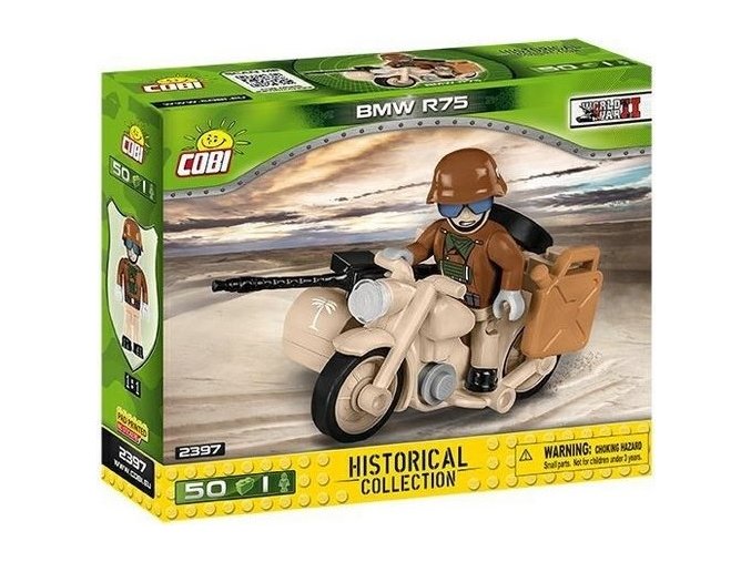 Cobi 2397 SMALL ARMY – II WW BMW R75 se sajdkárou