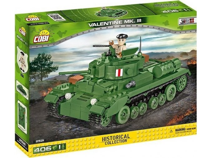 Cobi 2521 SMALL ARMY – II WW Infantry Tank Mk III Valentine