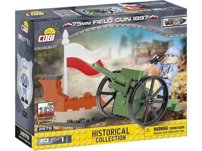 Cobi 2979 Great War 75 mm Schneider gun