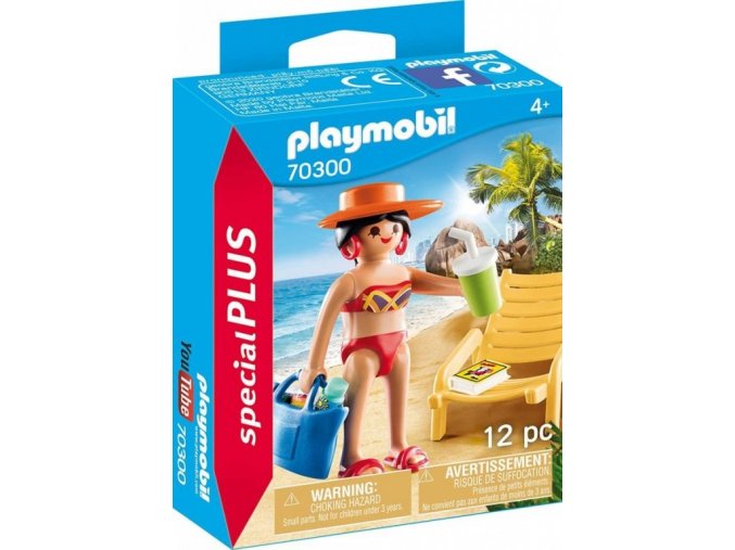 PLAYMOBIL 70300 Rekreantka s lehátkem