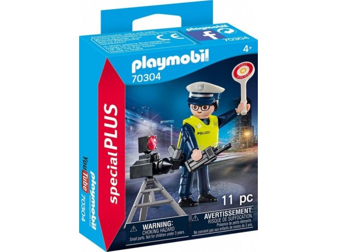 PLAYMOBIL 70304 Policista s radarem