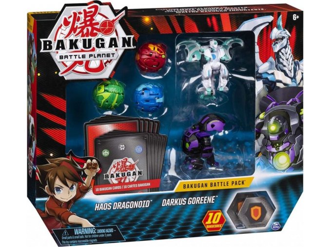 Bakugan Battle Pack Haos Dragonoid & Darkus Goreene