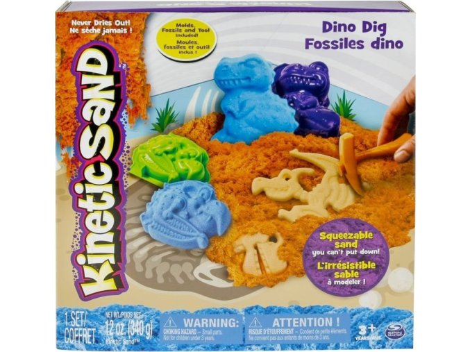 Kinetic Sand Kinetický písek DINO 340g