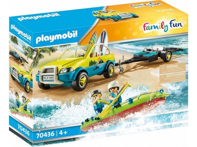 PLAYMOBIL® 70436 Plážové auto s přívěsem pro kánoi