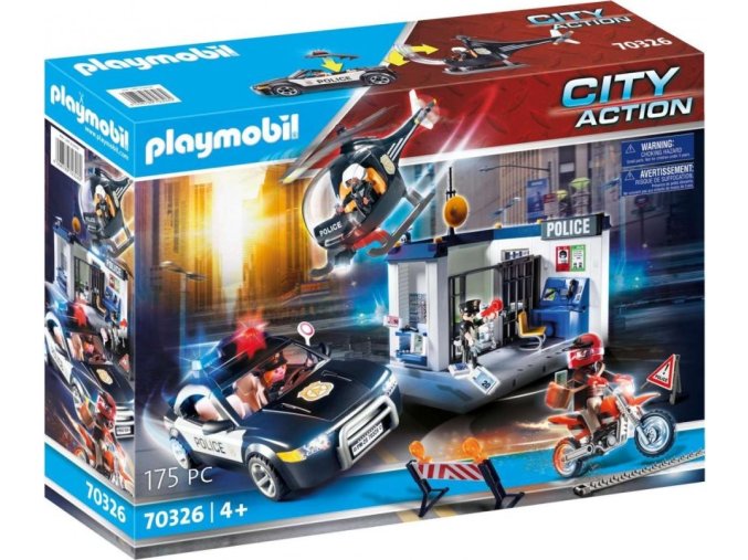 PLAYMOBIL 70326 Policie s autem a helikoptérou
