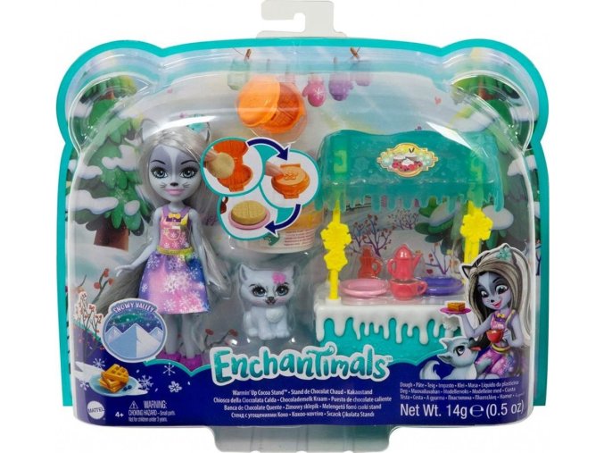 ENCHANTIMALS Hawna Husky a zimní obchod