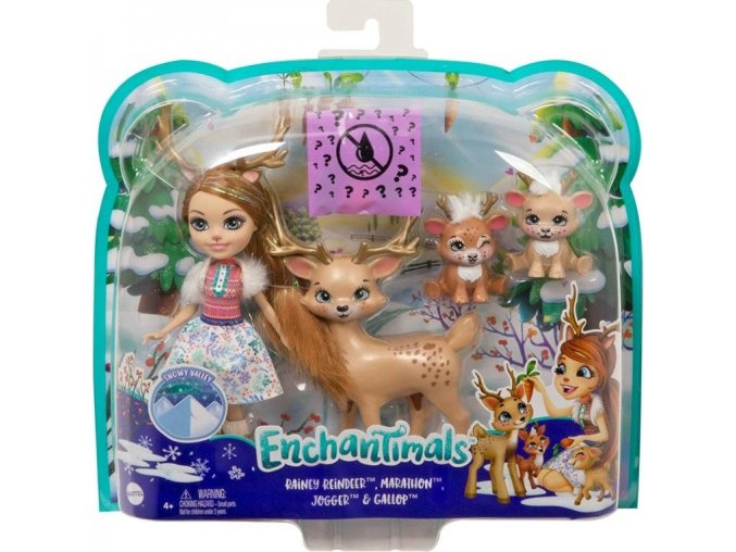 ENCHANTIMALS Rodinka Rainey Reindeer s jelínky