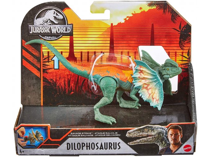 mattel GNJ21 jurassic world savage strike dilophosaurus 07