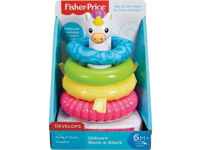 Fisher-Price Kroužky na tyči jednorožec