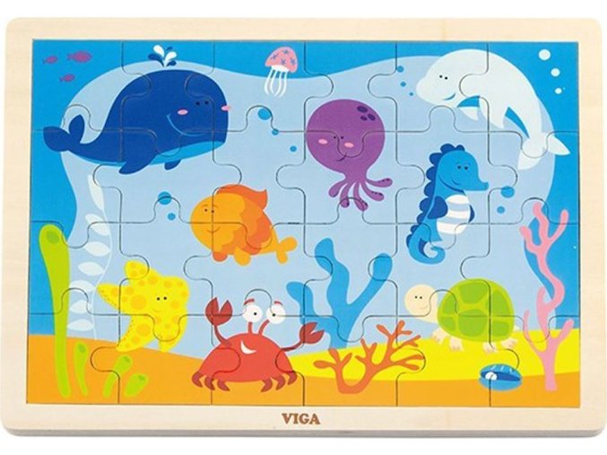 Dětské dřevěné puzzle Viga Oceán