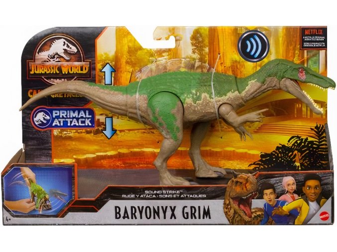 Jurassic World Mattel Primal Attack Camp Cretaceous Toys Baryonyx grim 01 x.png