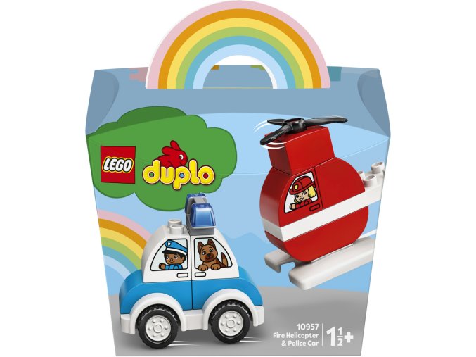 LEGO® DUPLO® 10957 Hasičský vrtulník a policejní auto