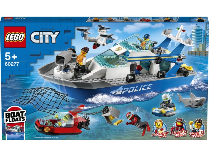 LEGO® City 60277 Policejní hlídková loď