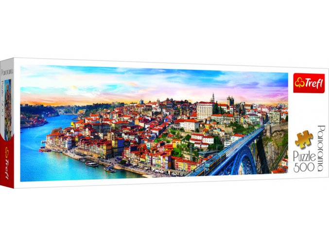 Puzzle panoramatické Porto, Portugalsko 500 dílků