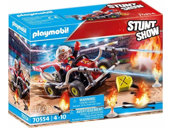 PLAYMOBIL 70554 StuntShow Hasičská motokára