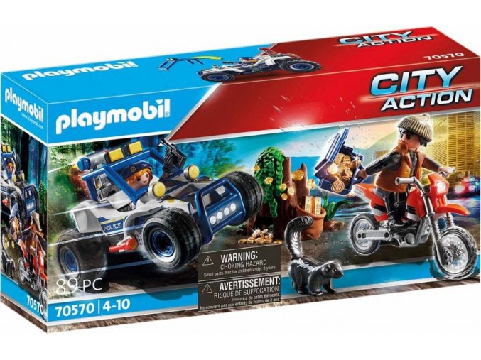 PLAYMOBIL 70570 Policejní SUV: Pronásledování lupiče pokladu