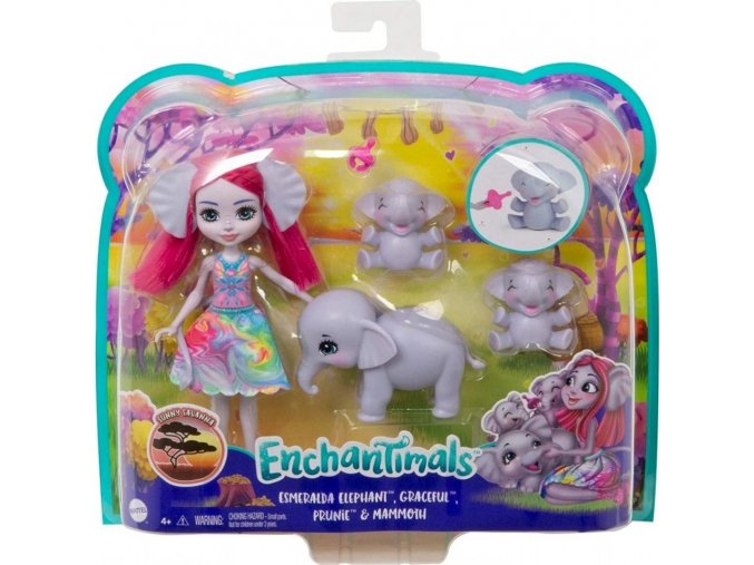 EnchanTimals Rodinka Esmeralda se slony