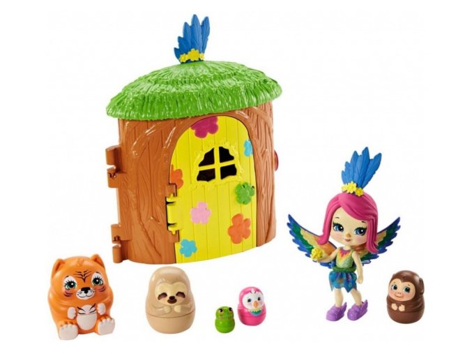 ENCHANTIMALS Tajné útočiště nejlepších přátel Peeki Parrot Tree Hut