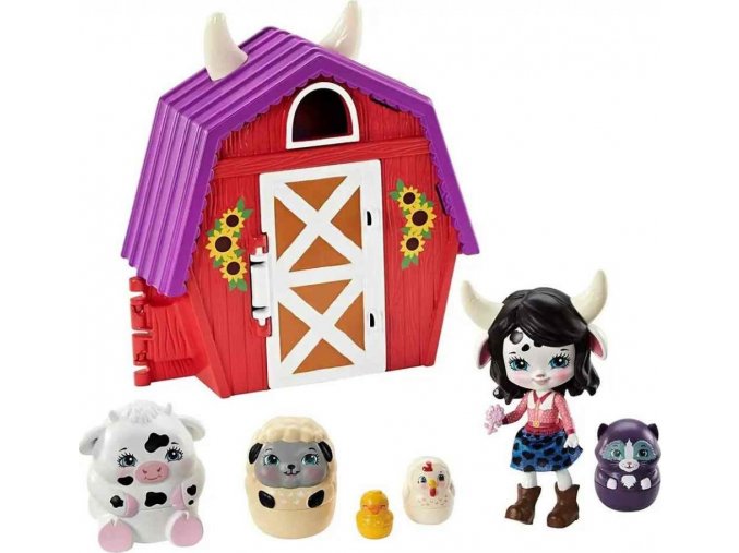 ENCHANTIMALS Tajné útočiště nejlepších přátel Cambrie Cow Farmhouse