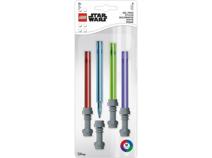 LEGO Star Wars Set Gelových per, světelný meč - 4 ks