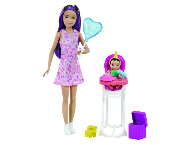 Barbie chůva herní set narozeniny