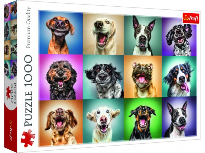 Puzzle Legrační psí portréty 1000 dílků