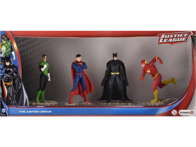 Schleich 22515 Justice League - Set Batman, Superman, Green Lantern a The Flash