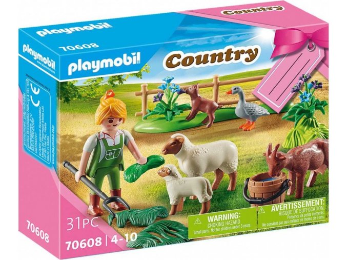 PLAYMOBIL® 70608 Dárkový set: Farmářka se zvířaty