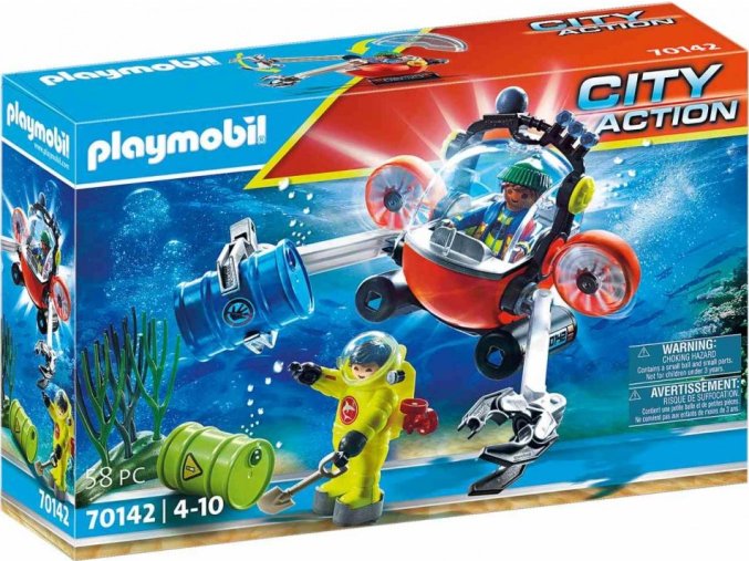 PLAYMOBIL 70142 Ponorka a nebezpečný odpad