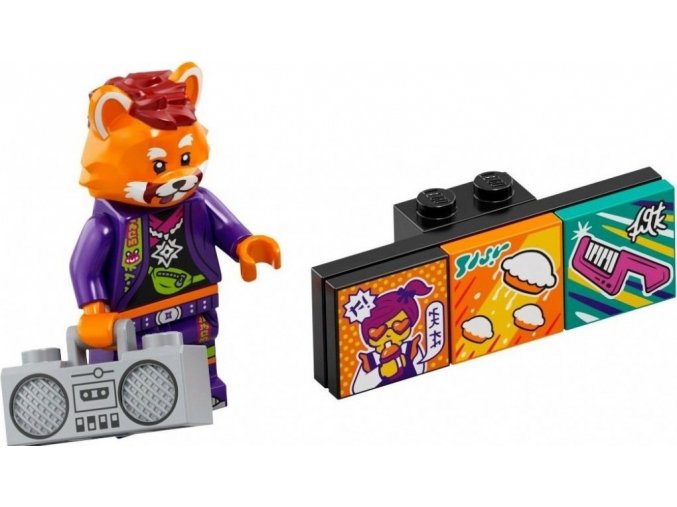 LEGO® VIDIYO 43101 Minifigurka Bandmate Červená panda