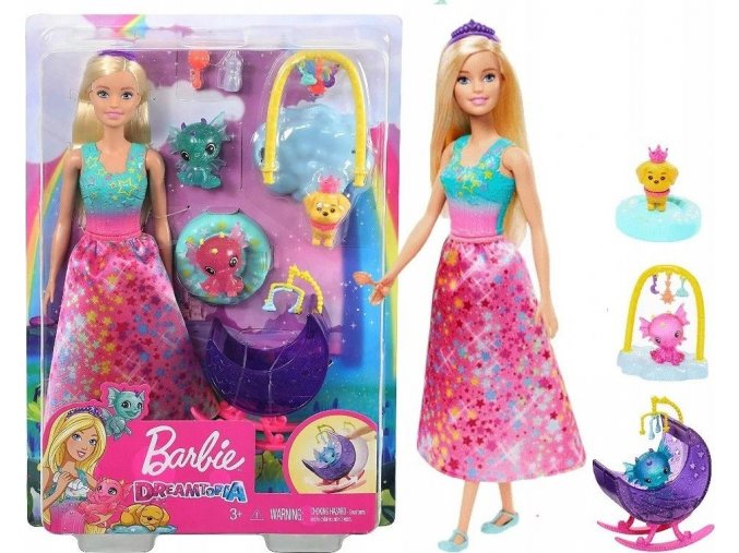 Barbie Dreamtopia Dračí jesle herní set