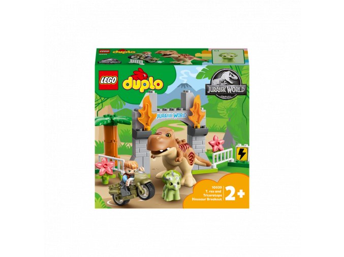 LEGO® DUPLO® Jurassic World™ 10939 T-Rex a Triceratops na útěku